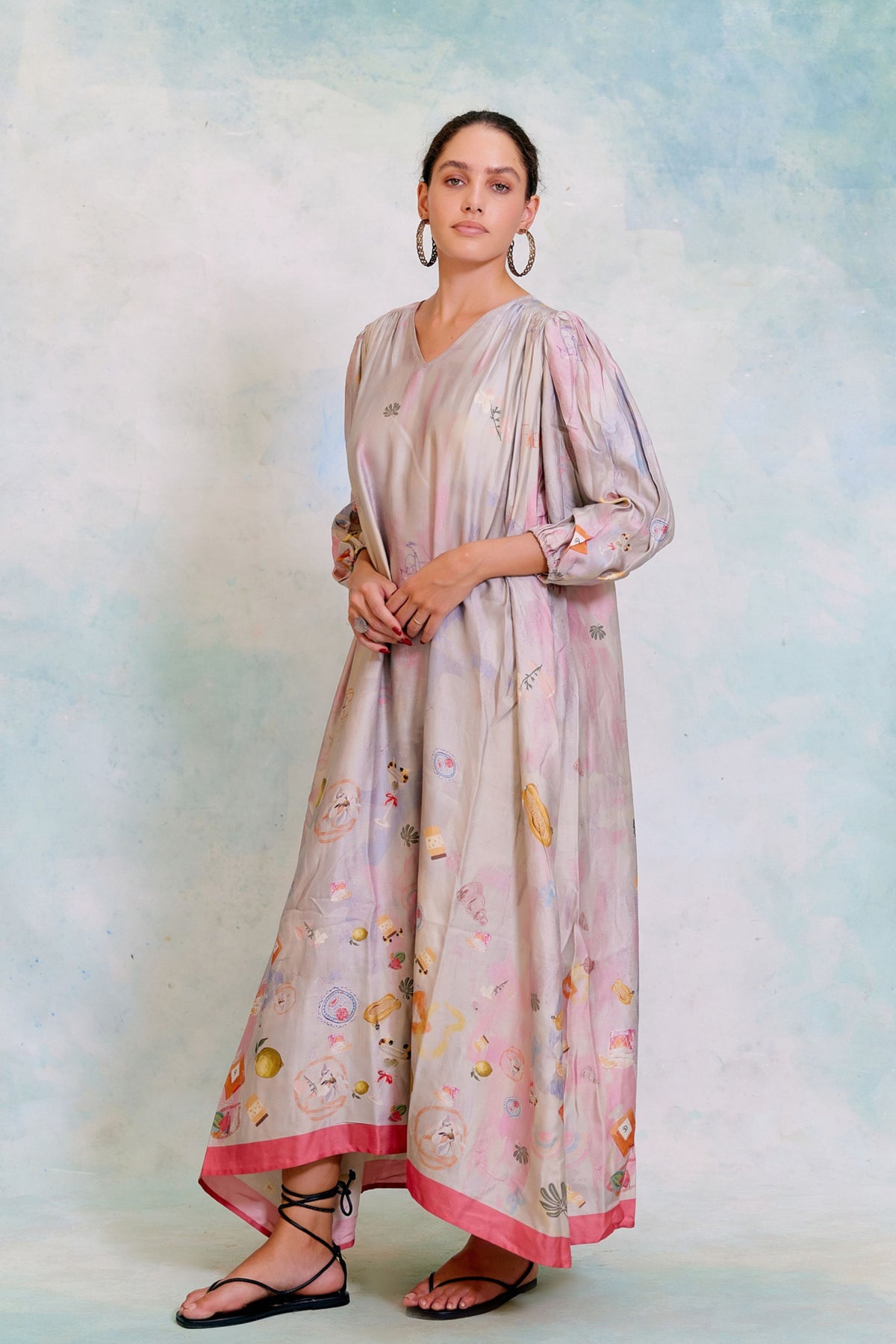 Aura Grey Texture Dress