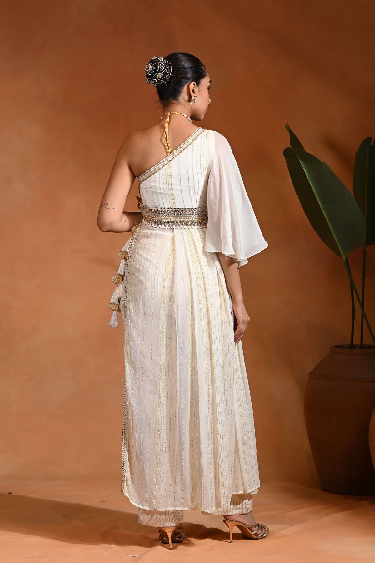 Moonlite Tunic Ivory Gold Set
