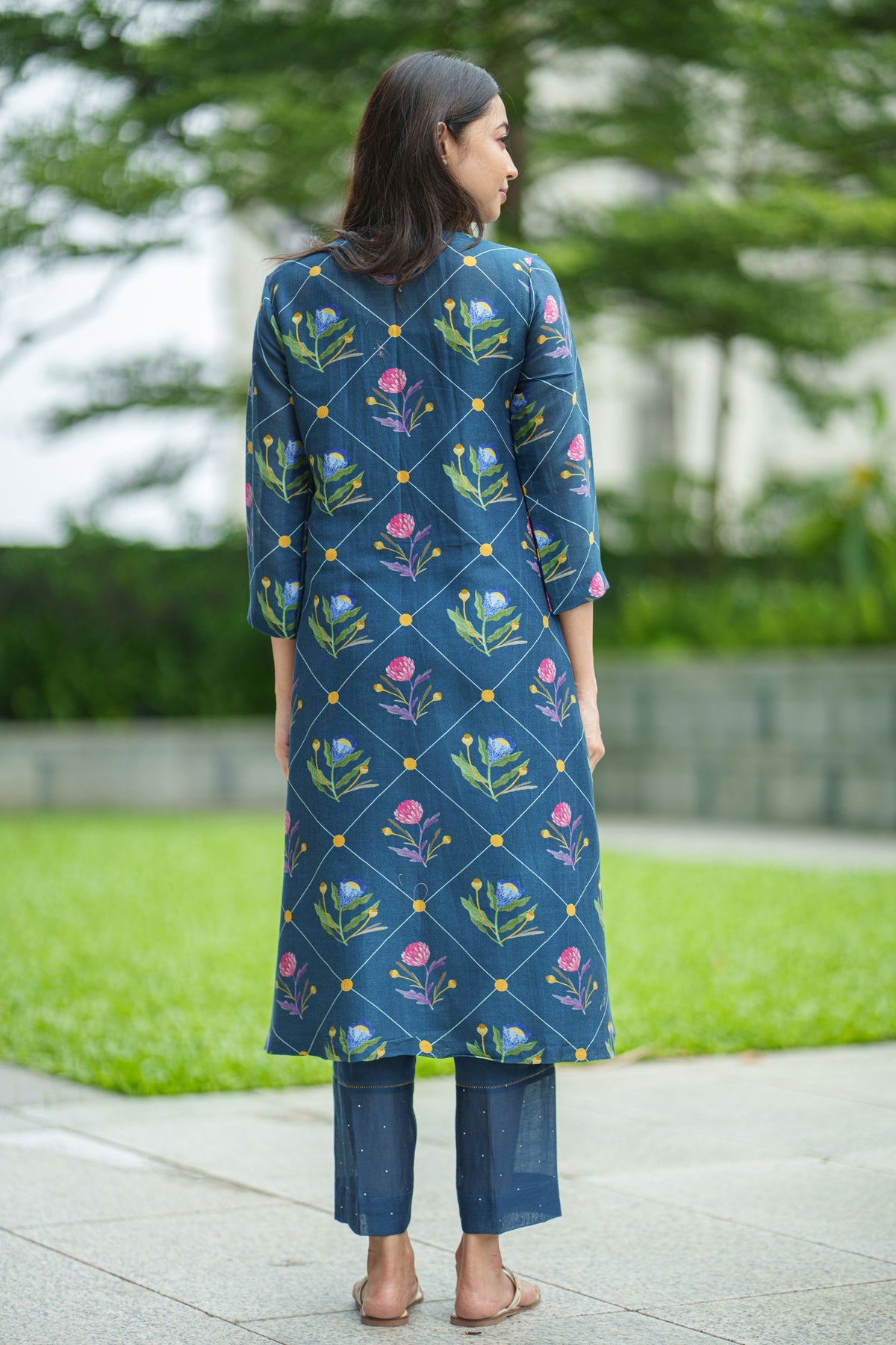 Tulip Blue Kurta With Pants
