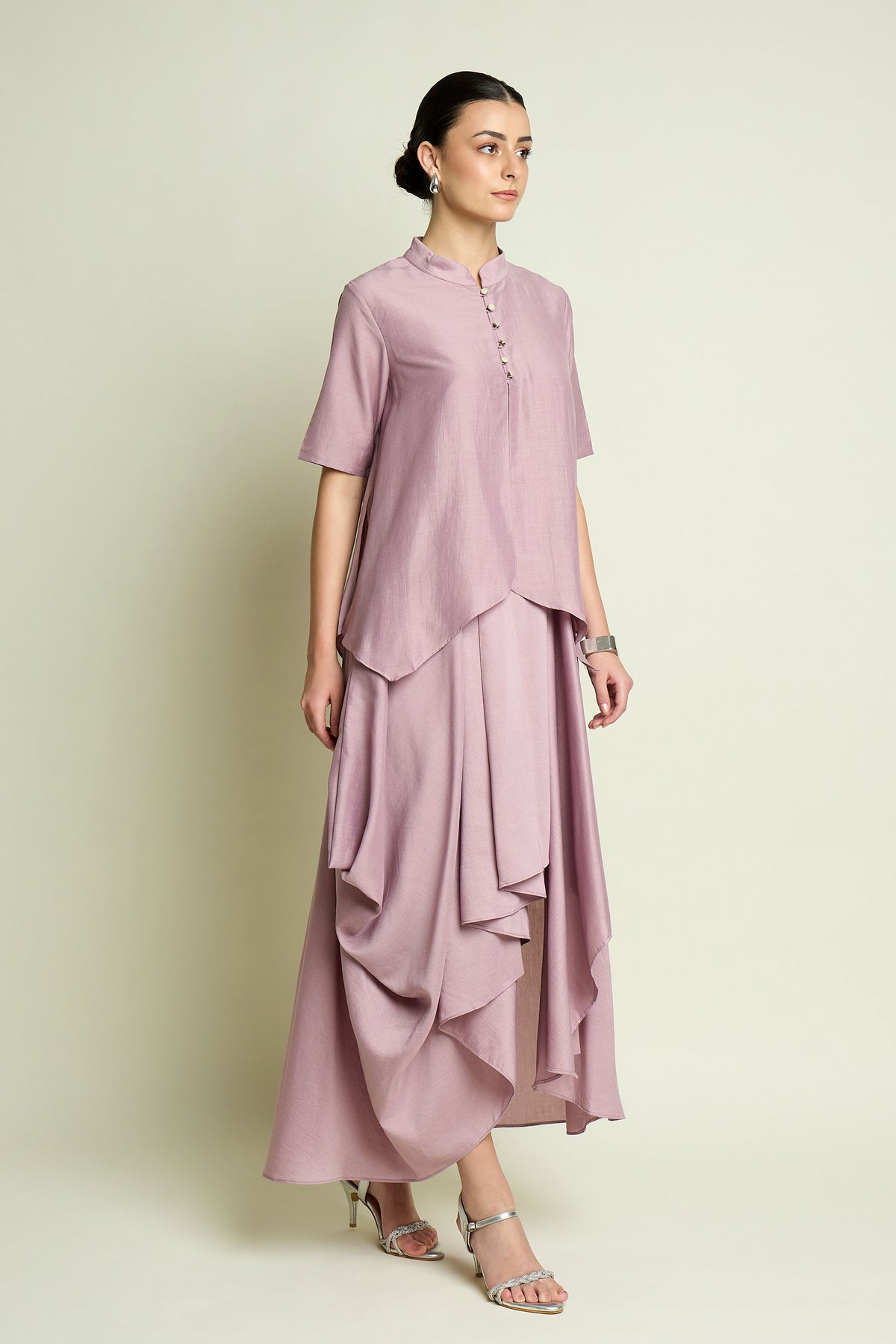 Lilac Draped Dress