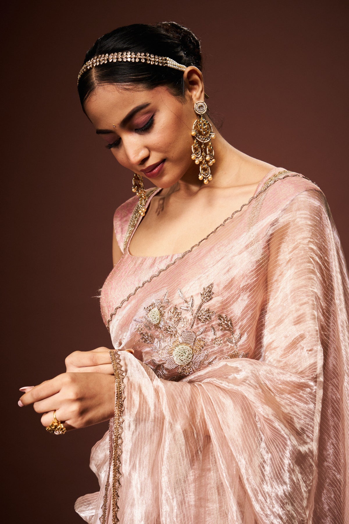 Maya Boota  Tissue Saree Set