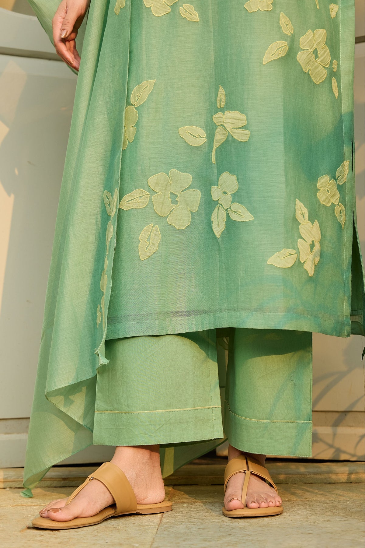 Verdant Applique Kurta Set