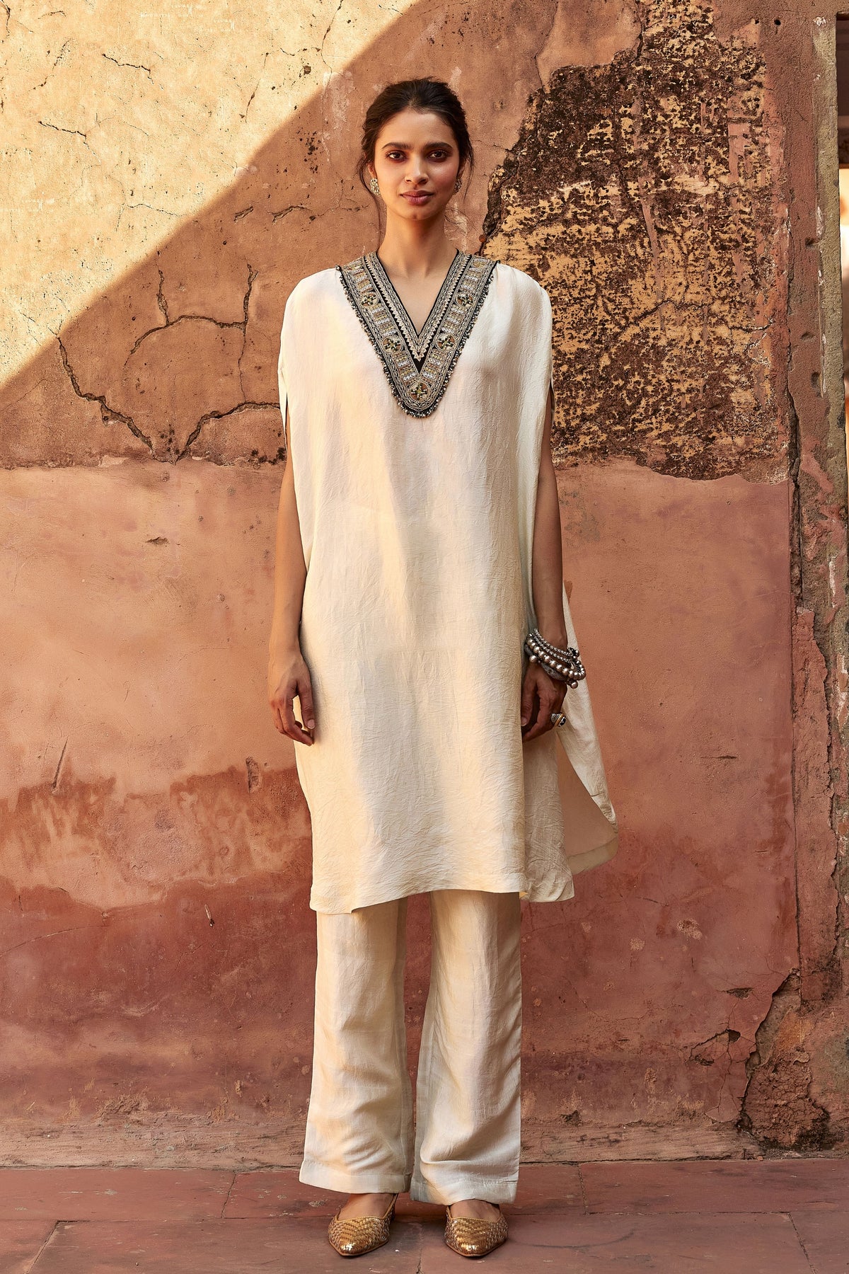 Ivory Kaftan Set
