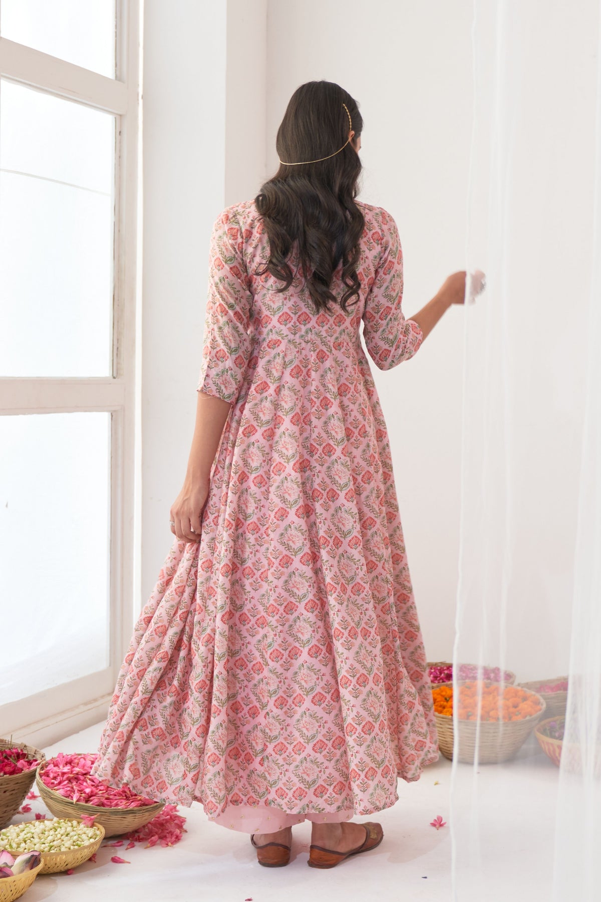 Powderpink Anarkali Set