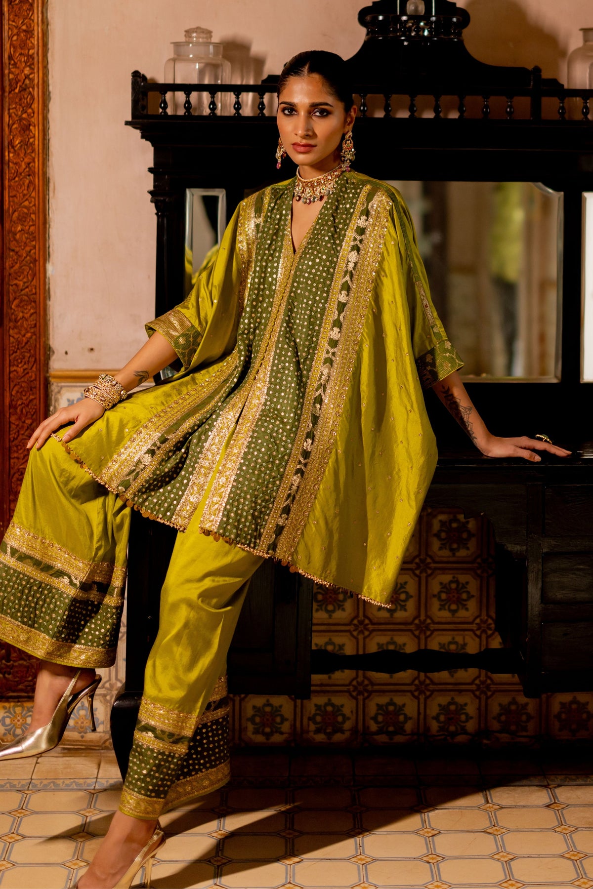 Saanwariya Kaftan Set