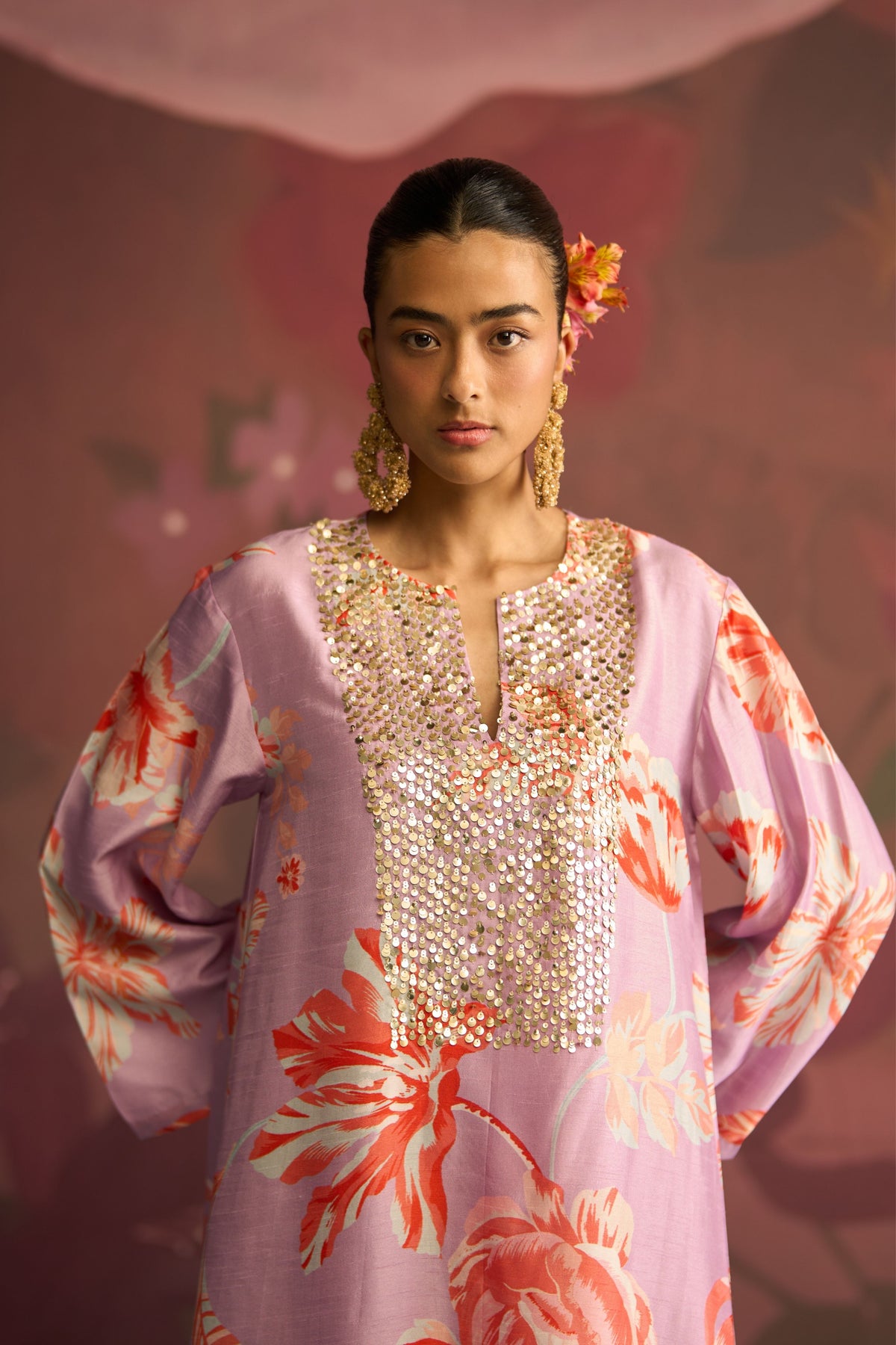 Lavender Gleam Kurta Set