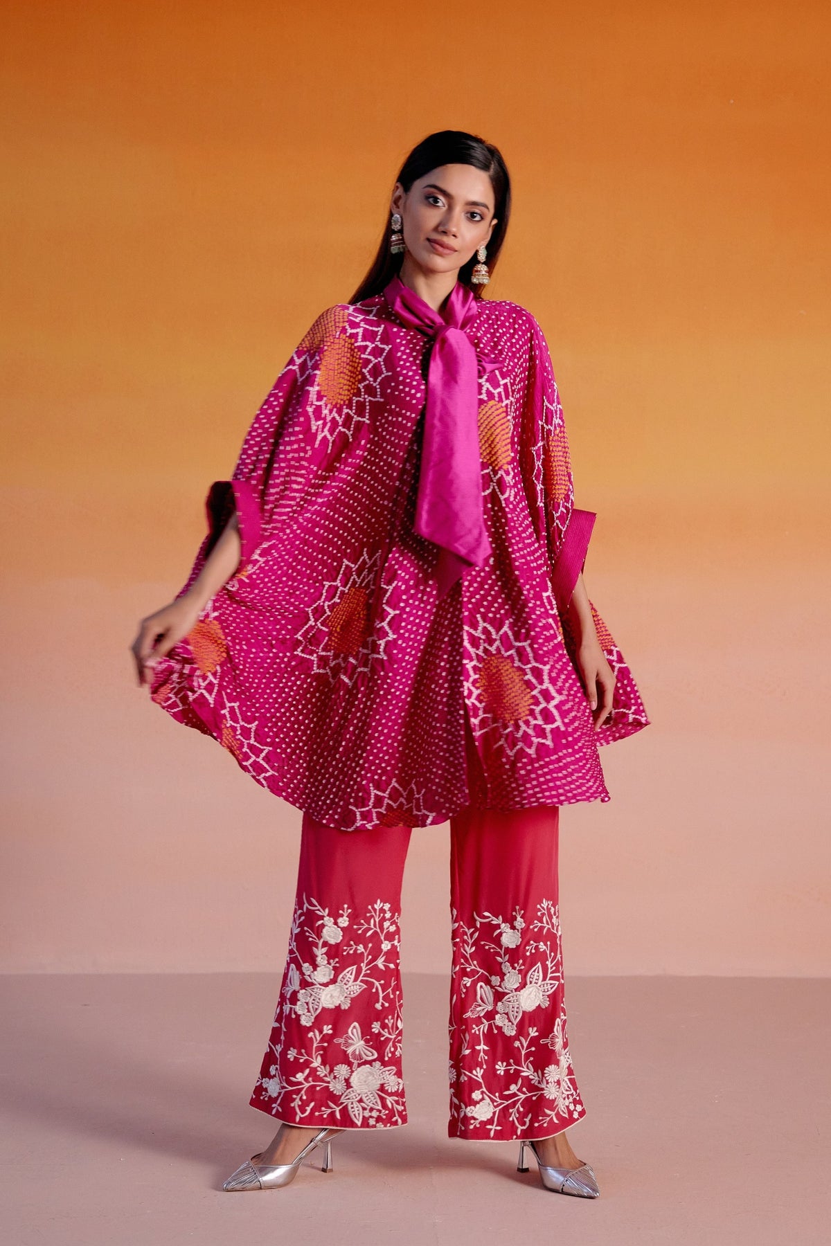Parsi Gara Palazzos in Pink