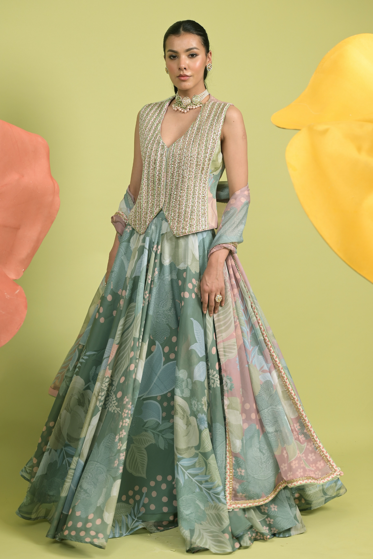 Meadow Luxe Lehenga Set