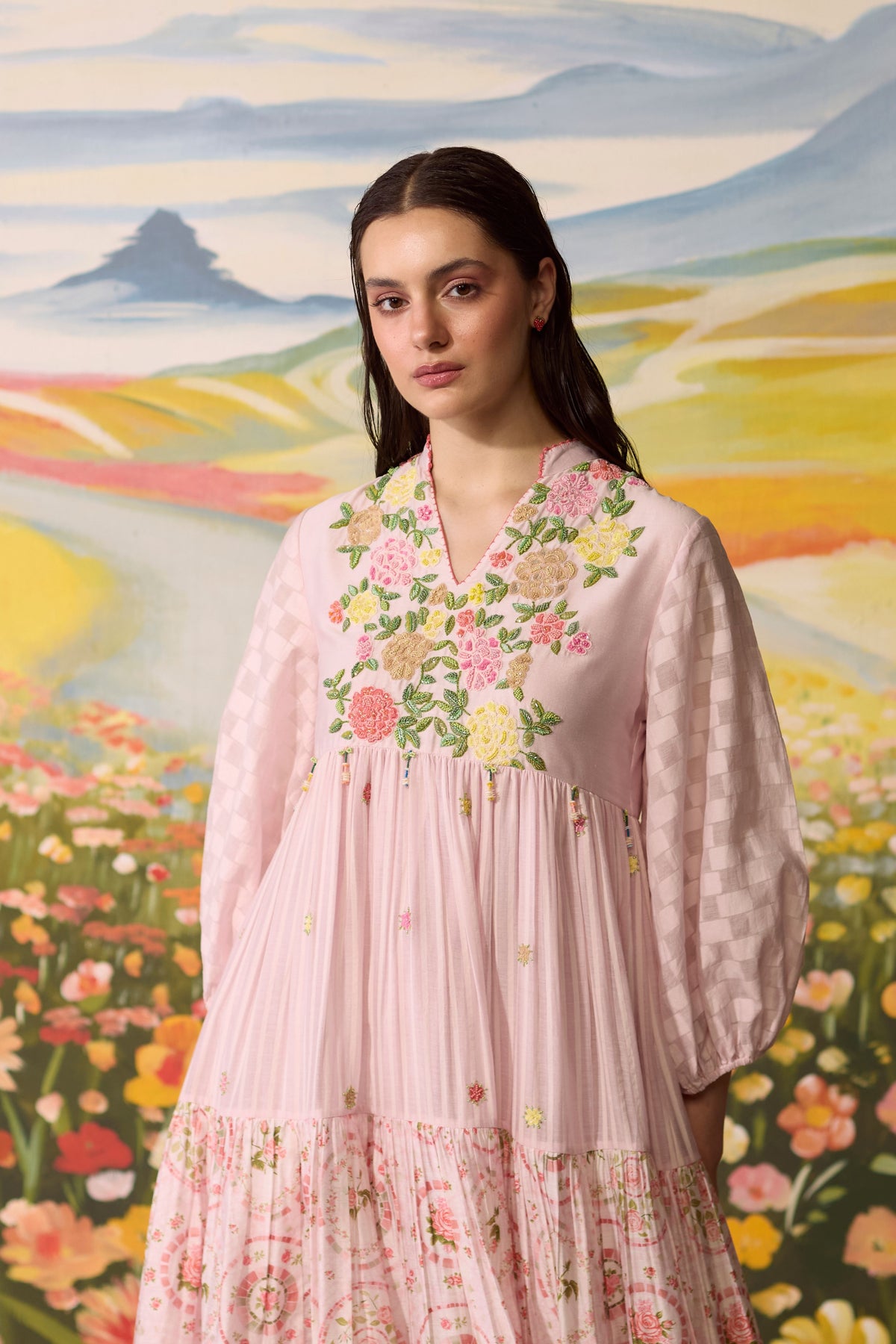 Lavender Floral Dress
