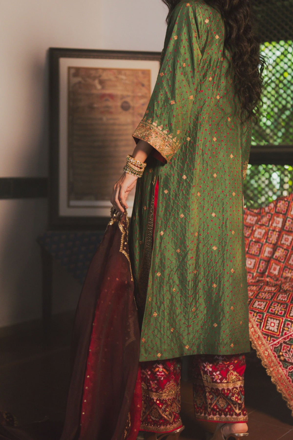 Bhavna Sage Green Kurta Set