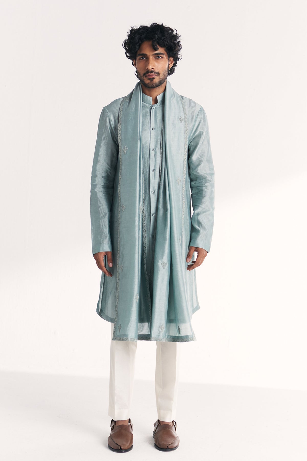 Khyal Blue Kurta Set