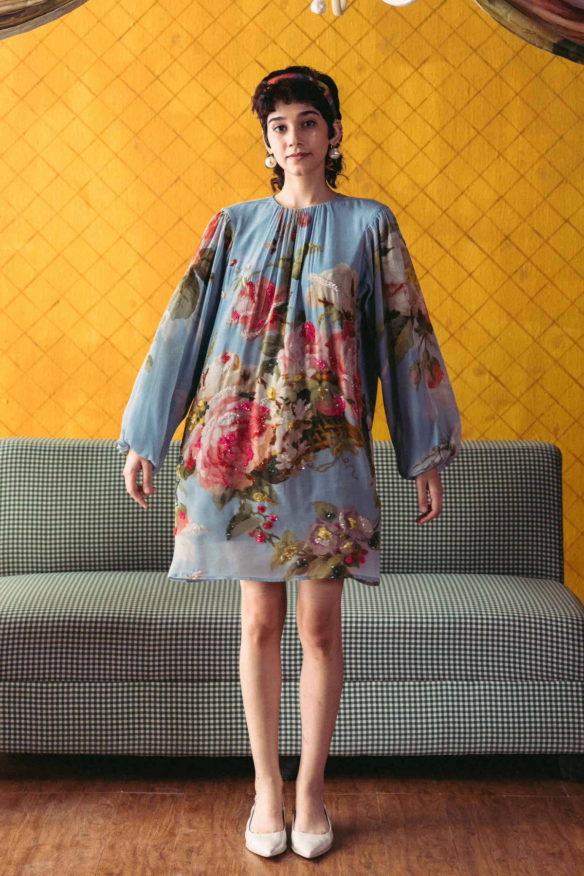 Taffy Embroidered Short Dress