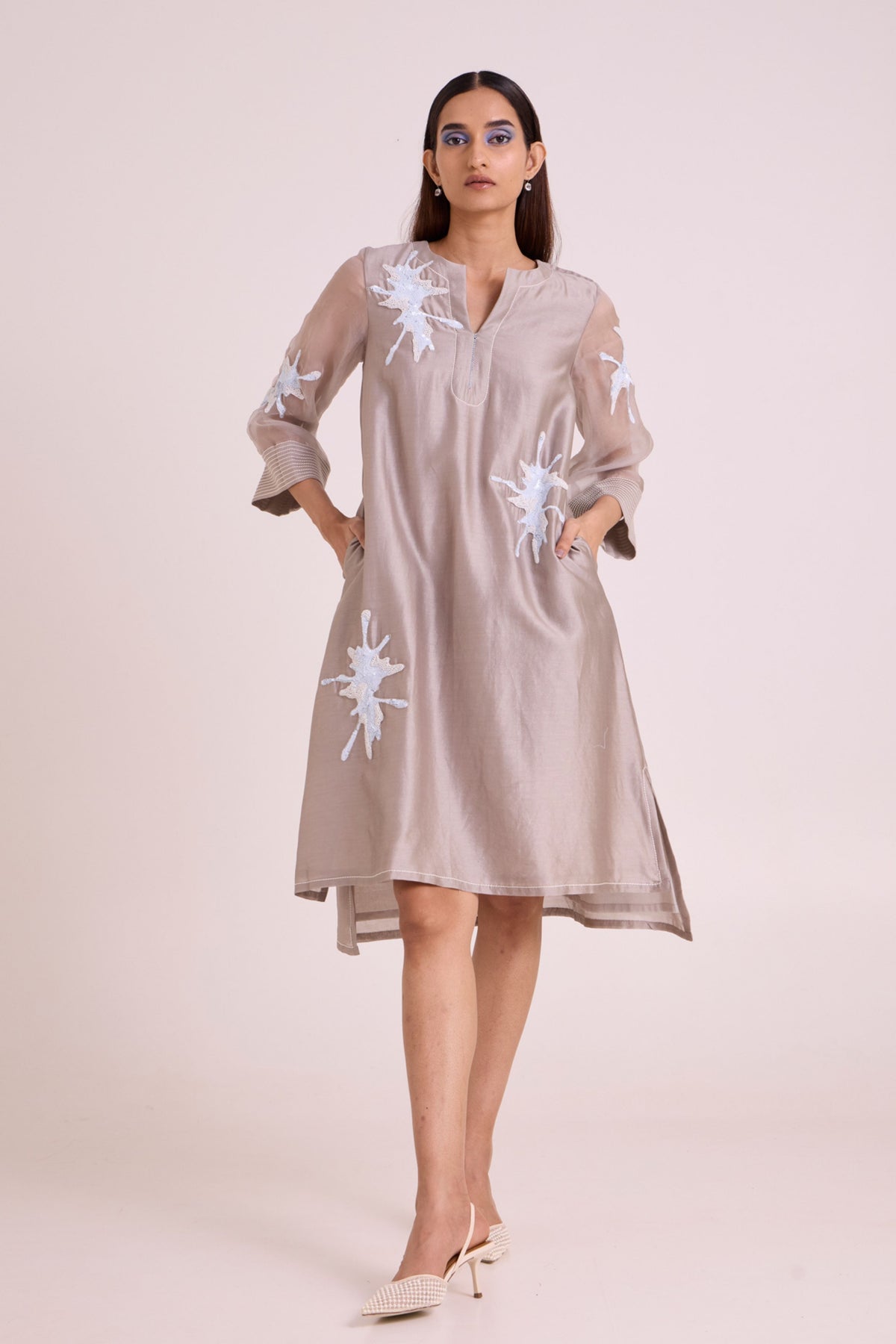 Gracie Graphite & Fern Dress