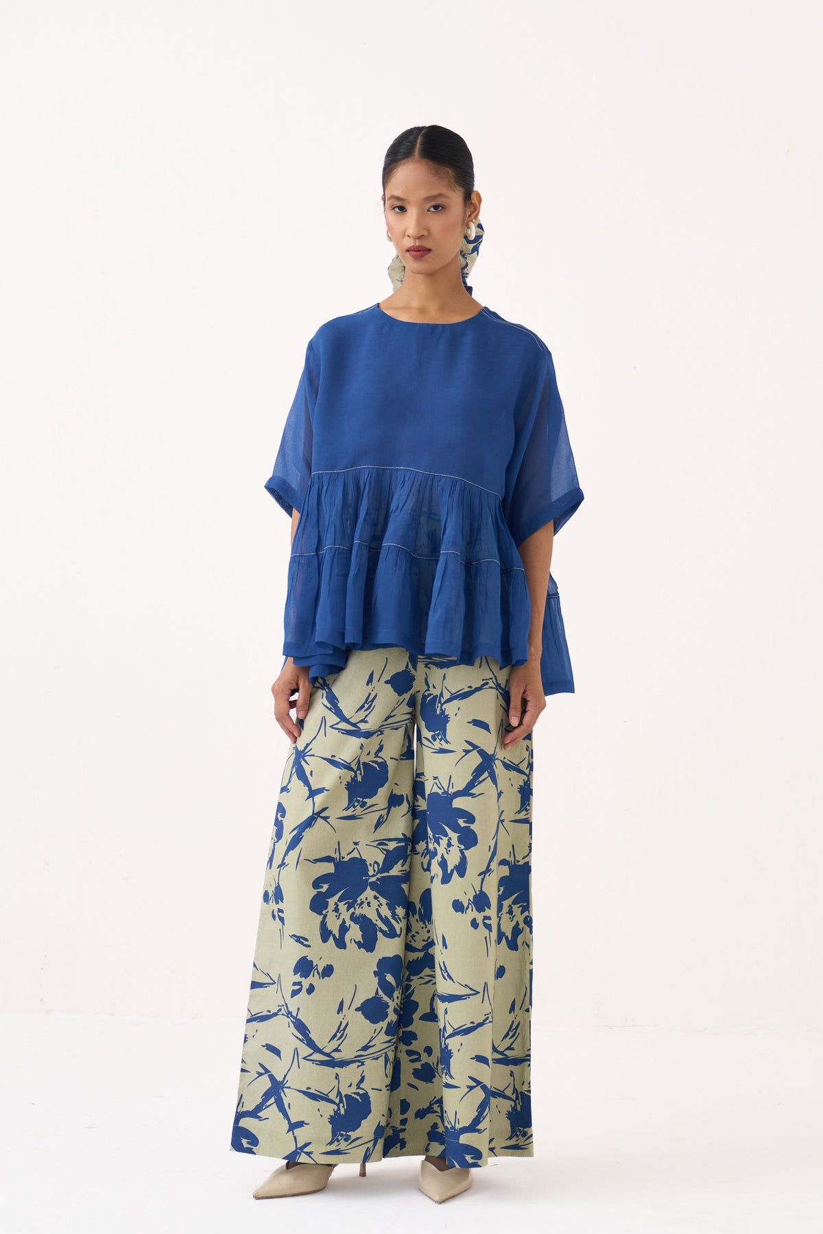 Printed Wide Leg Broad Bottom