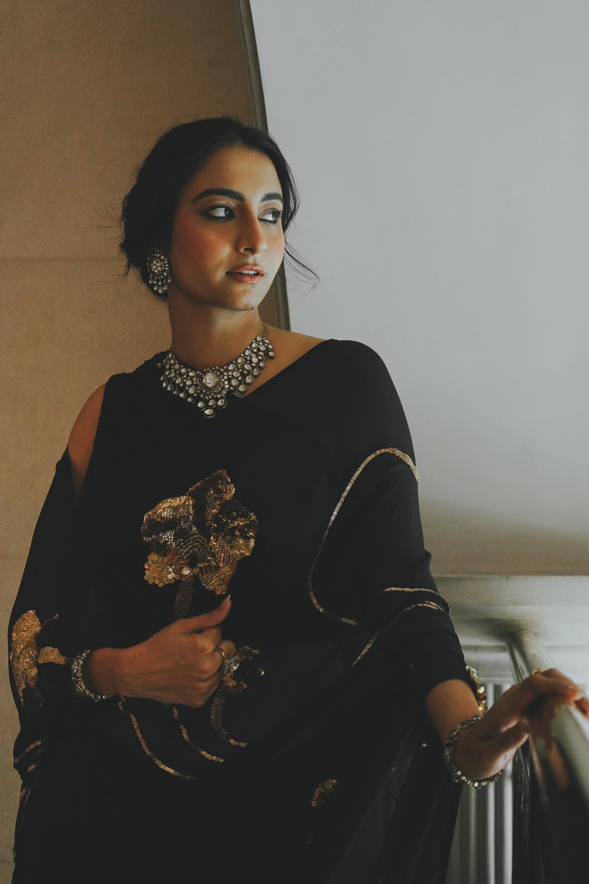 Brahmini Black Saree