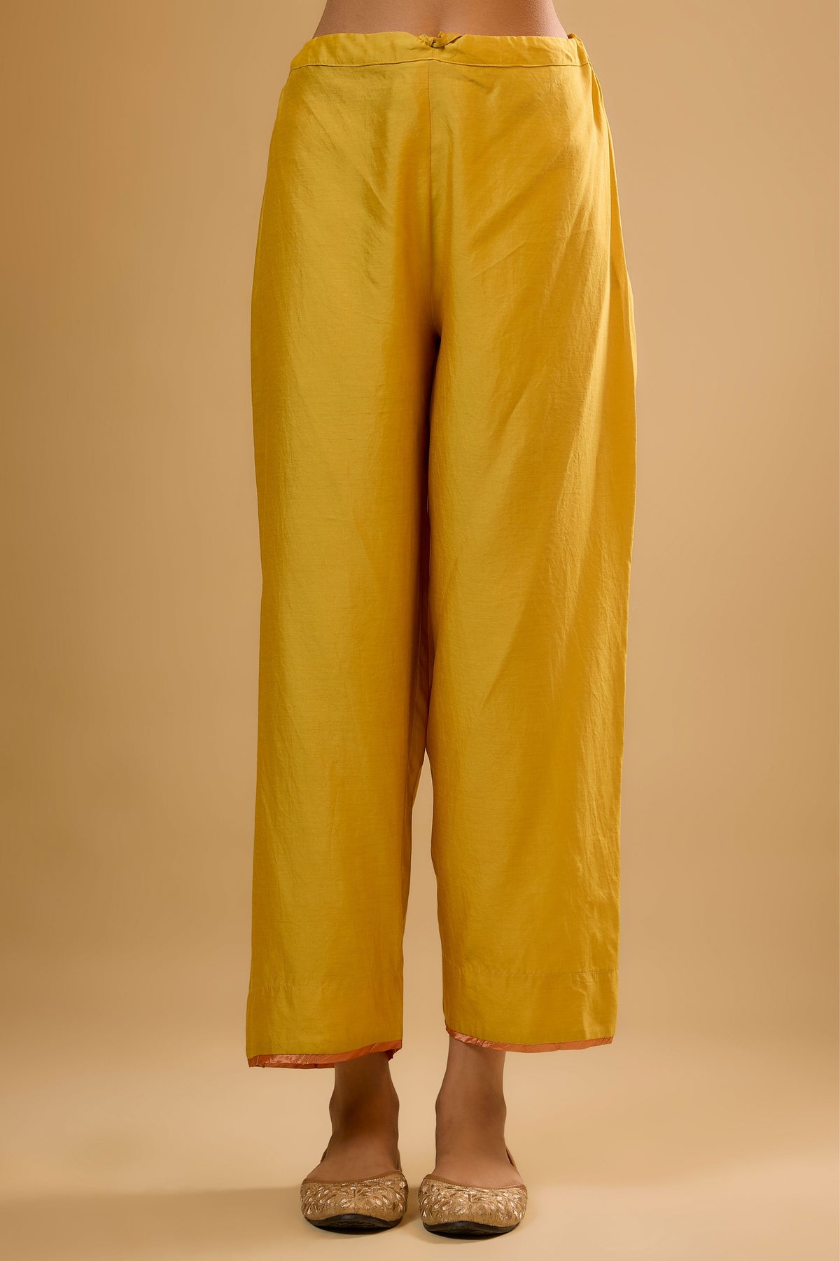Dori Yoke Yellow Kurta Set