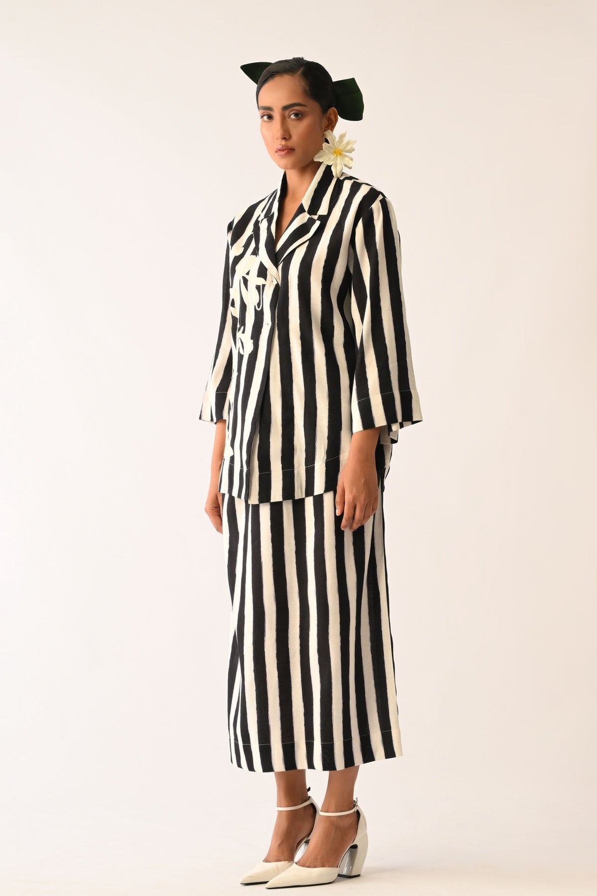 Revolt B&W Midi Skirt