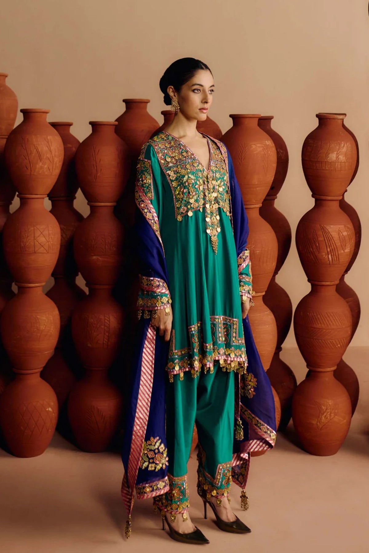 Ziya Kalidaar Kurta Salwar Set