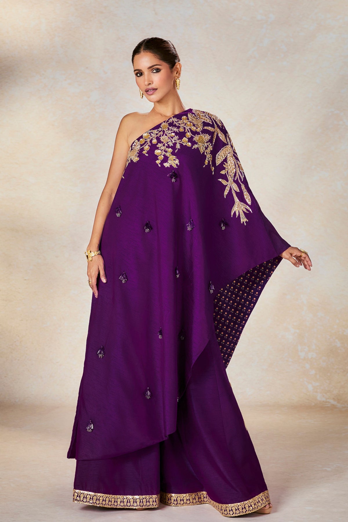 Jamun One Shoulder Set