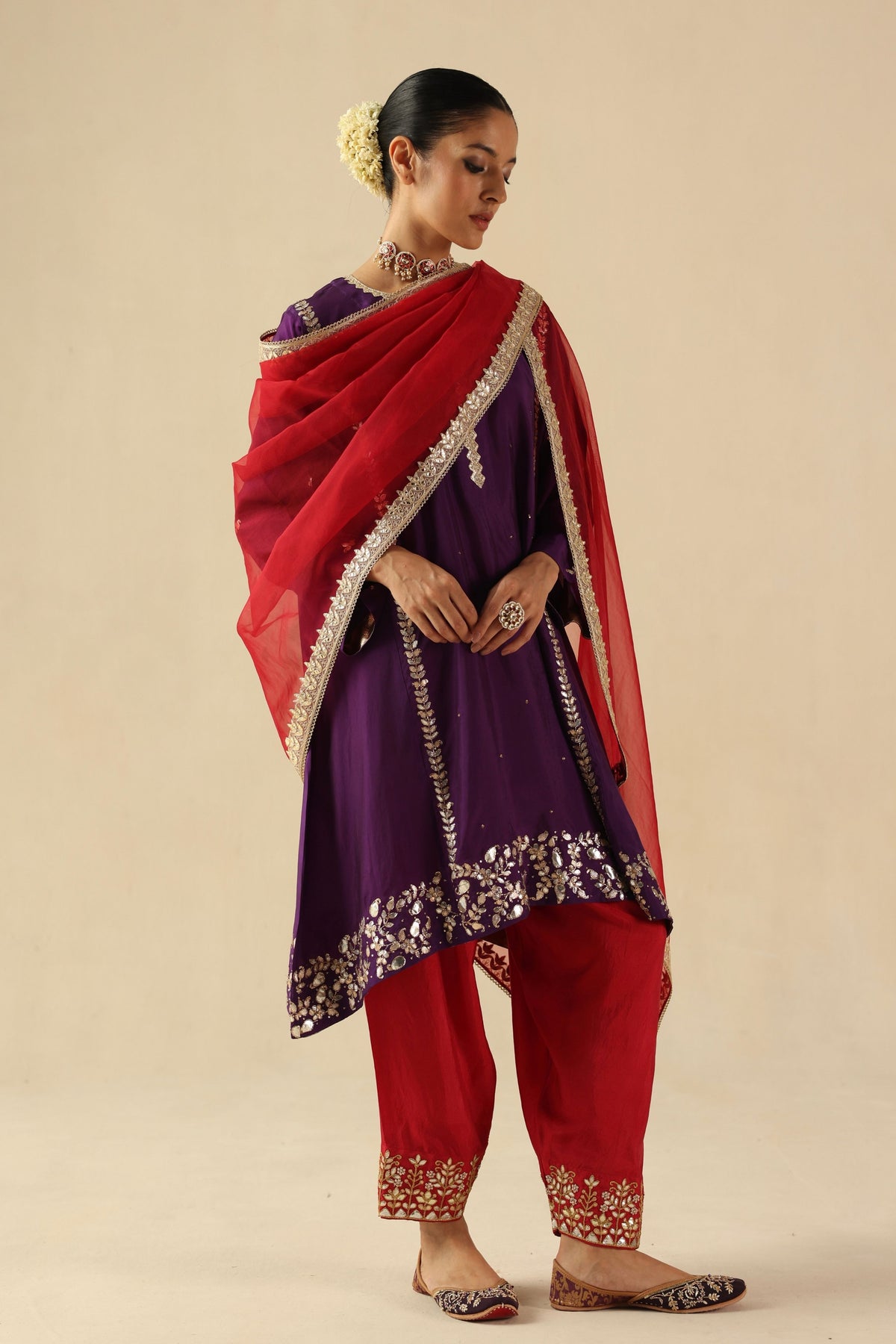 Purple Arzoo Kurta Set