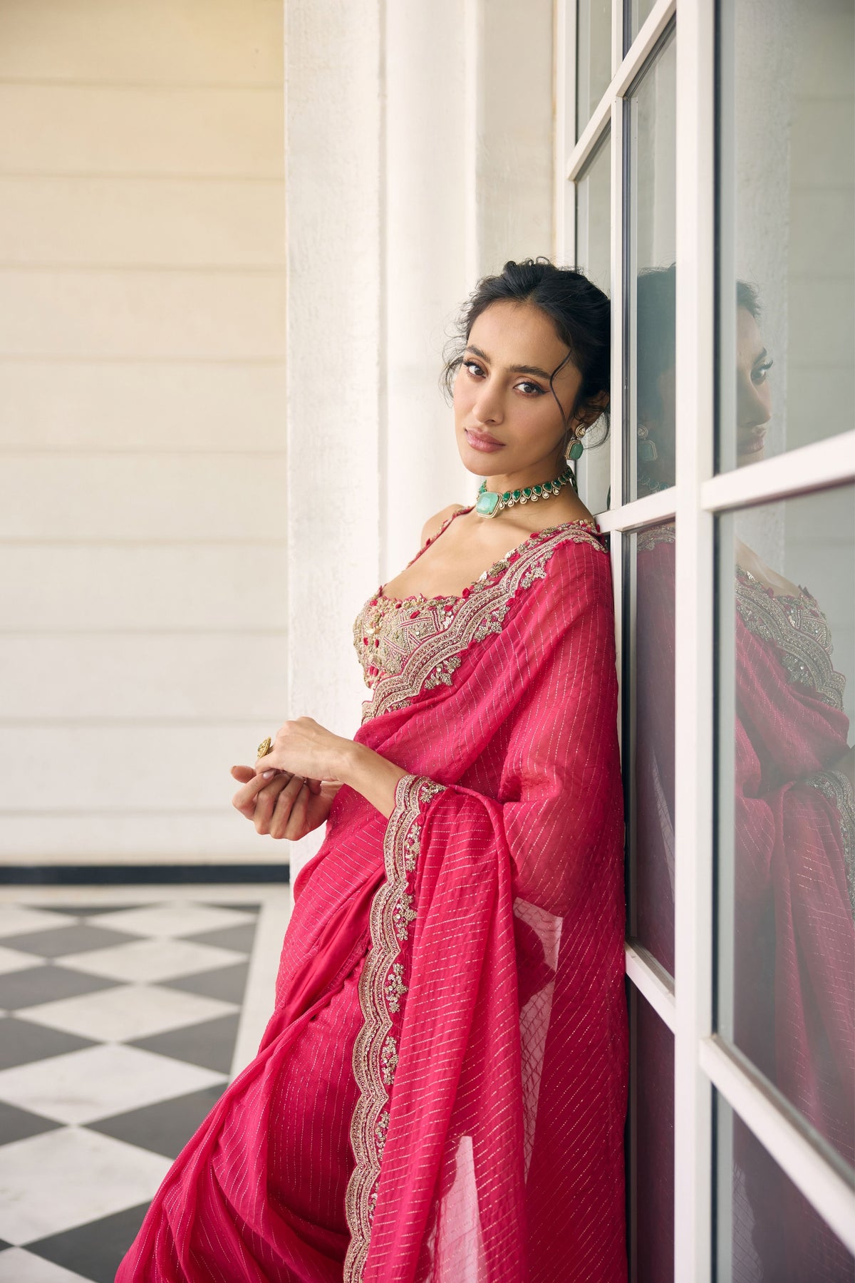 Canna Lily Saree Set