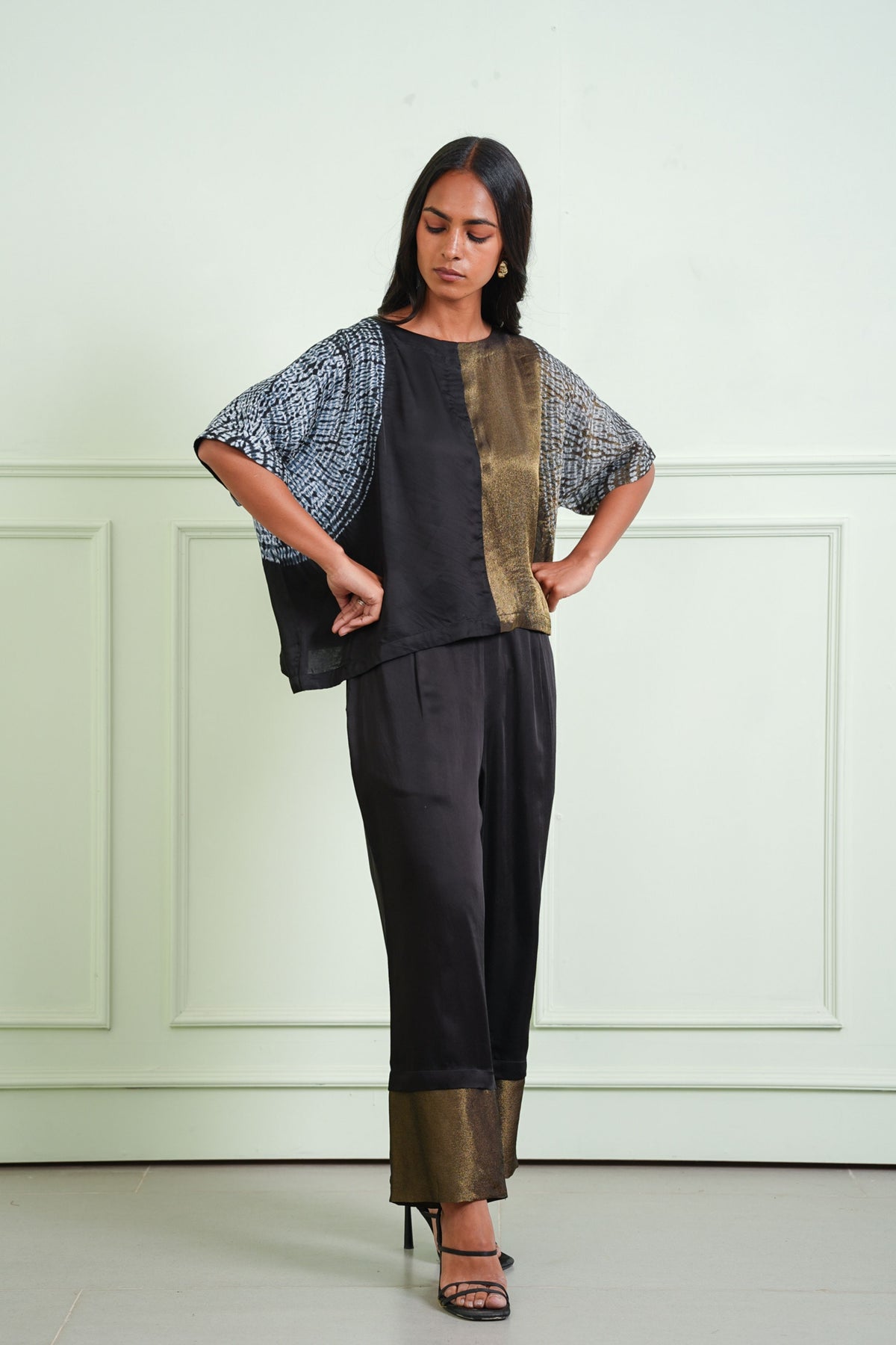 Black Tissue Modal Pants