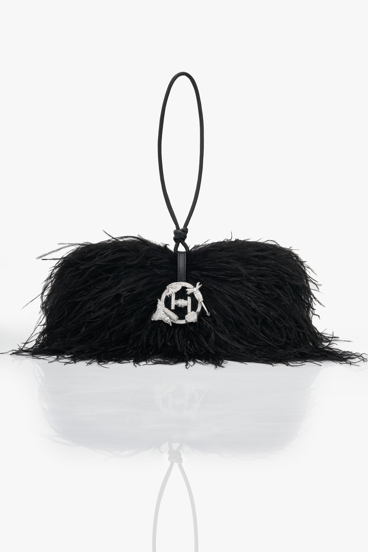 The Scarlet Caviar Black Midi Bag