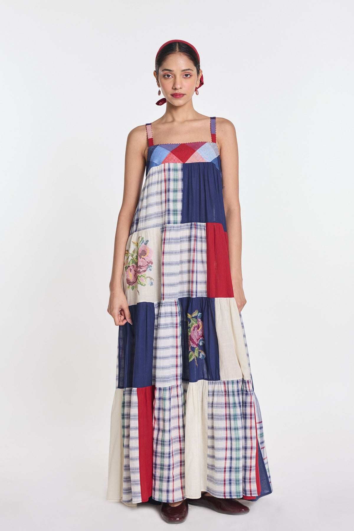 Rafflesia Patchwork Maxi Dress