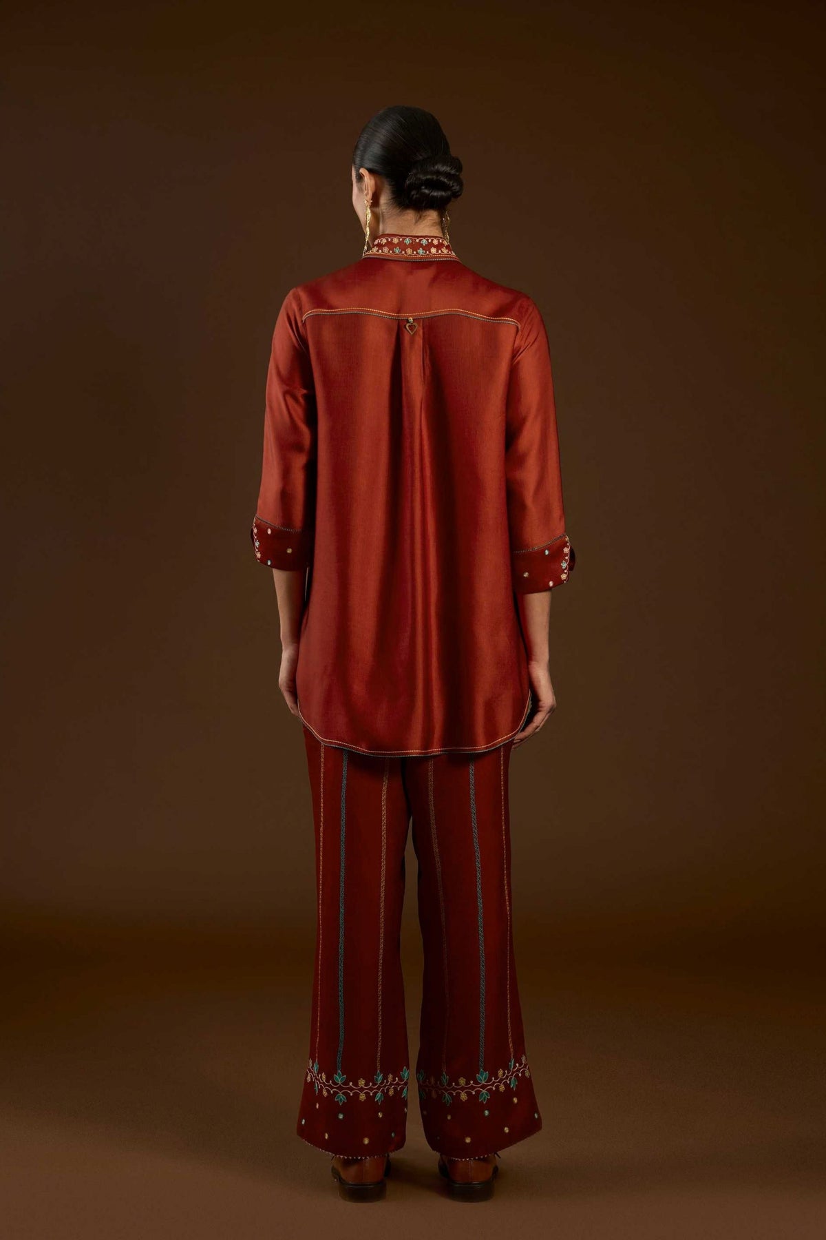 Rust Aari Co-ord Set