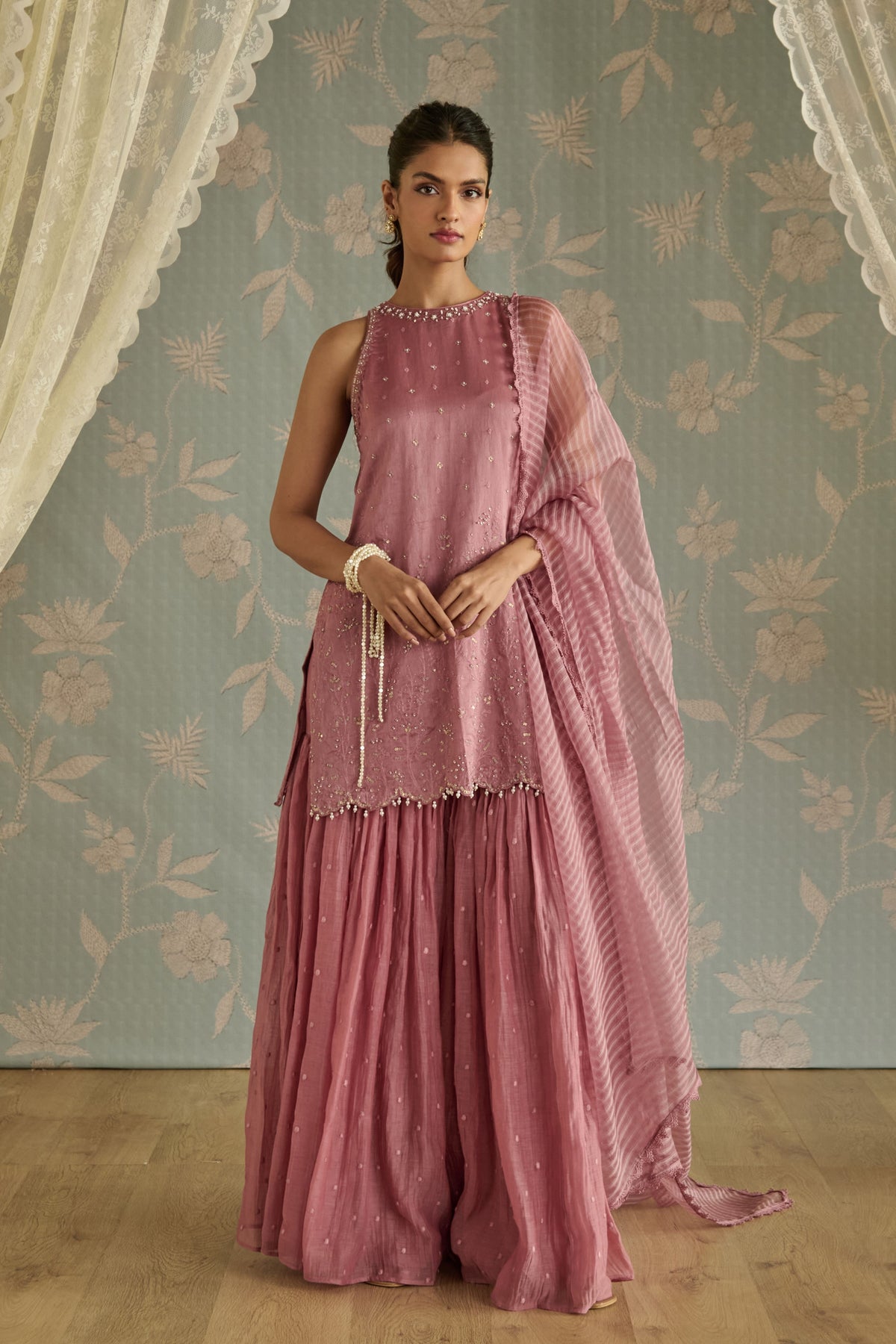 Blush Ira Gharara Set
