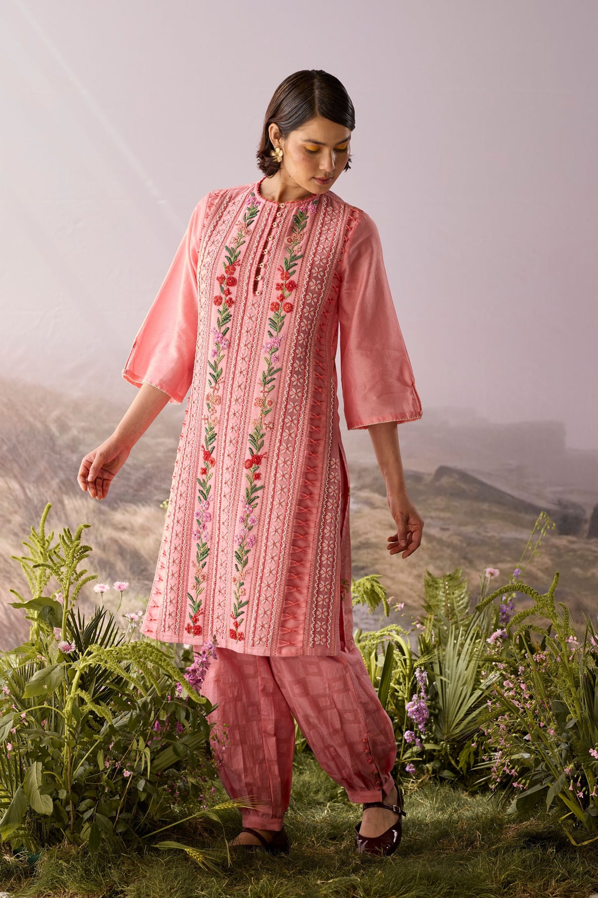 Rose Floral Kurta