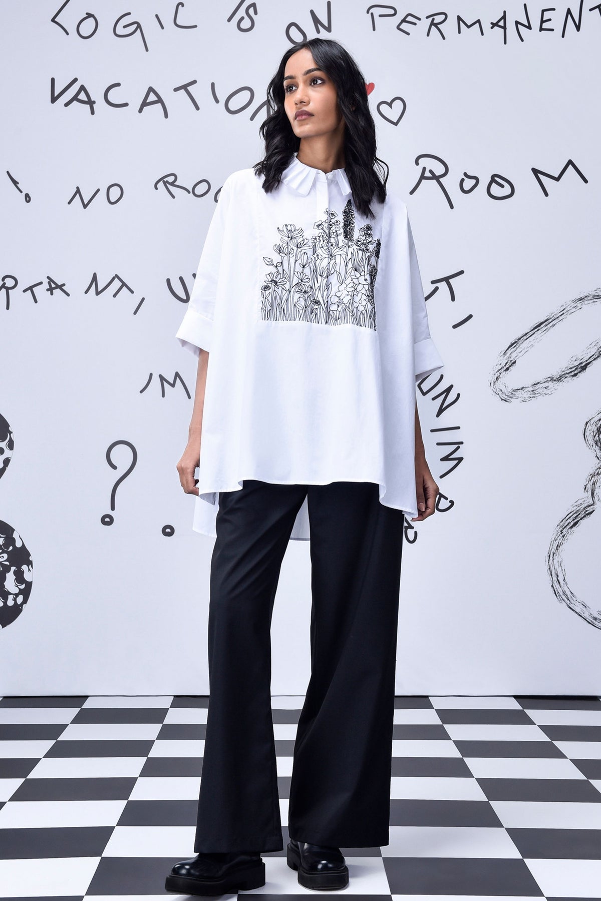 Living Flower Oversized Shirt