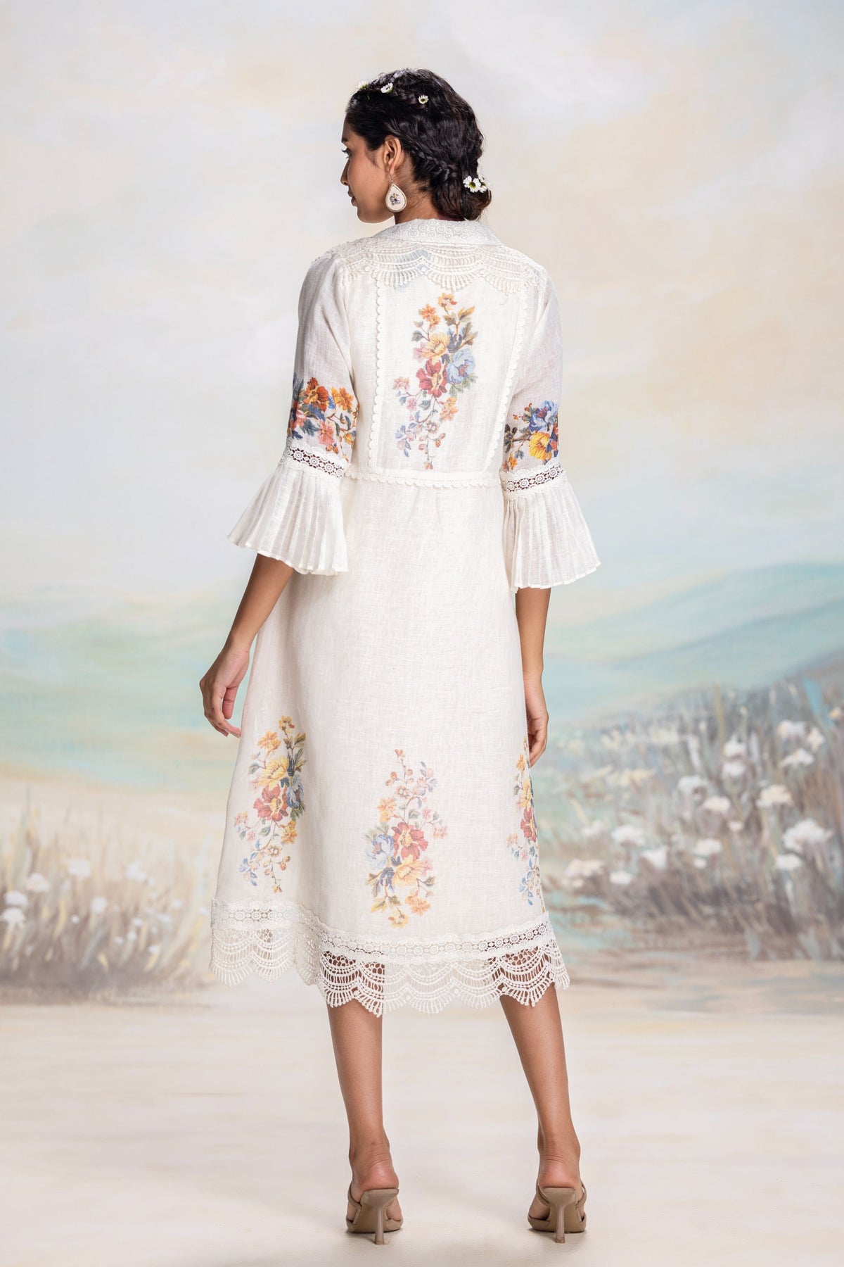 Vintage Rosa Tint Swan Jacket Set
