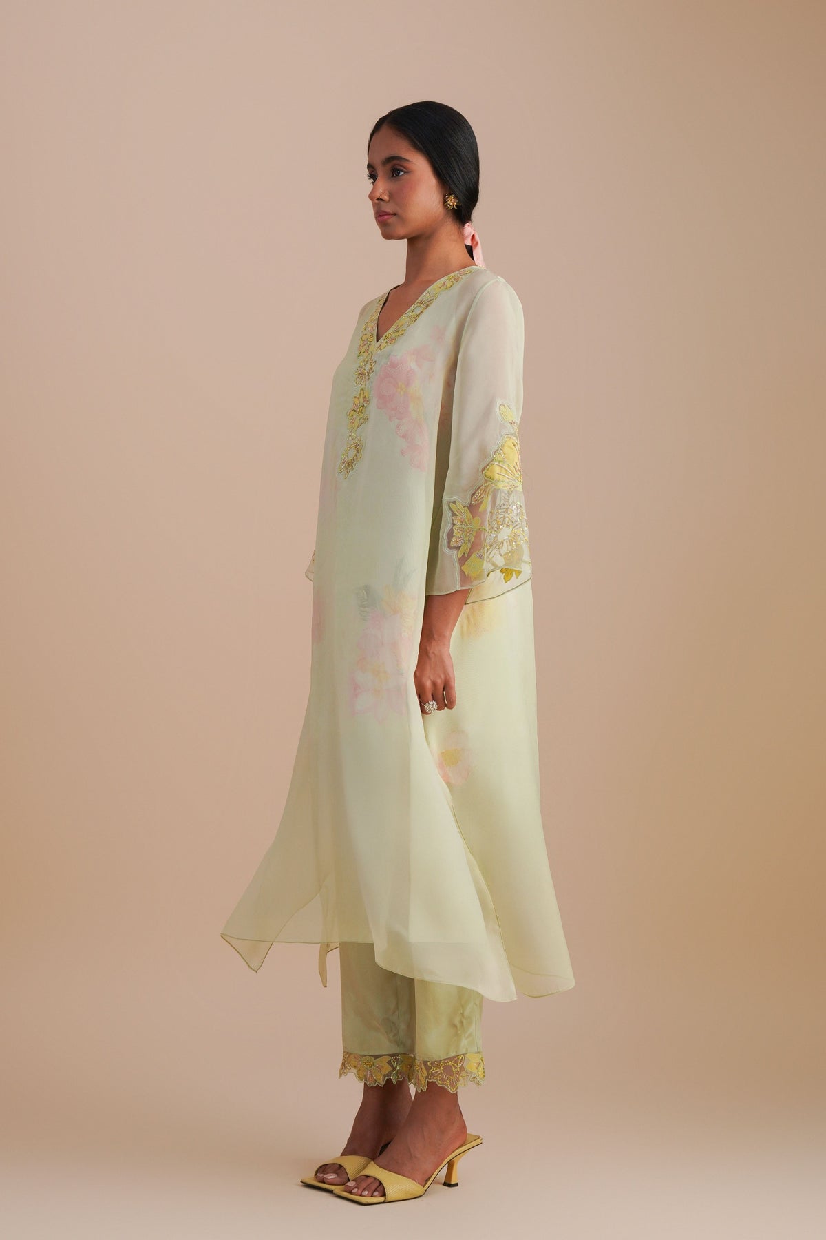 Mist Organza Kurta Set