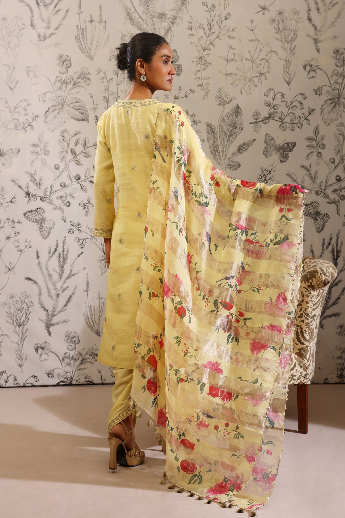 Anaar Yellow Kurta Set