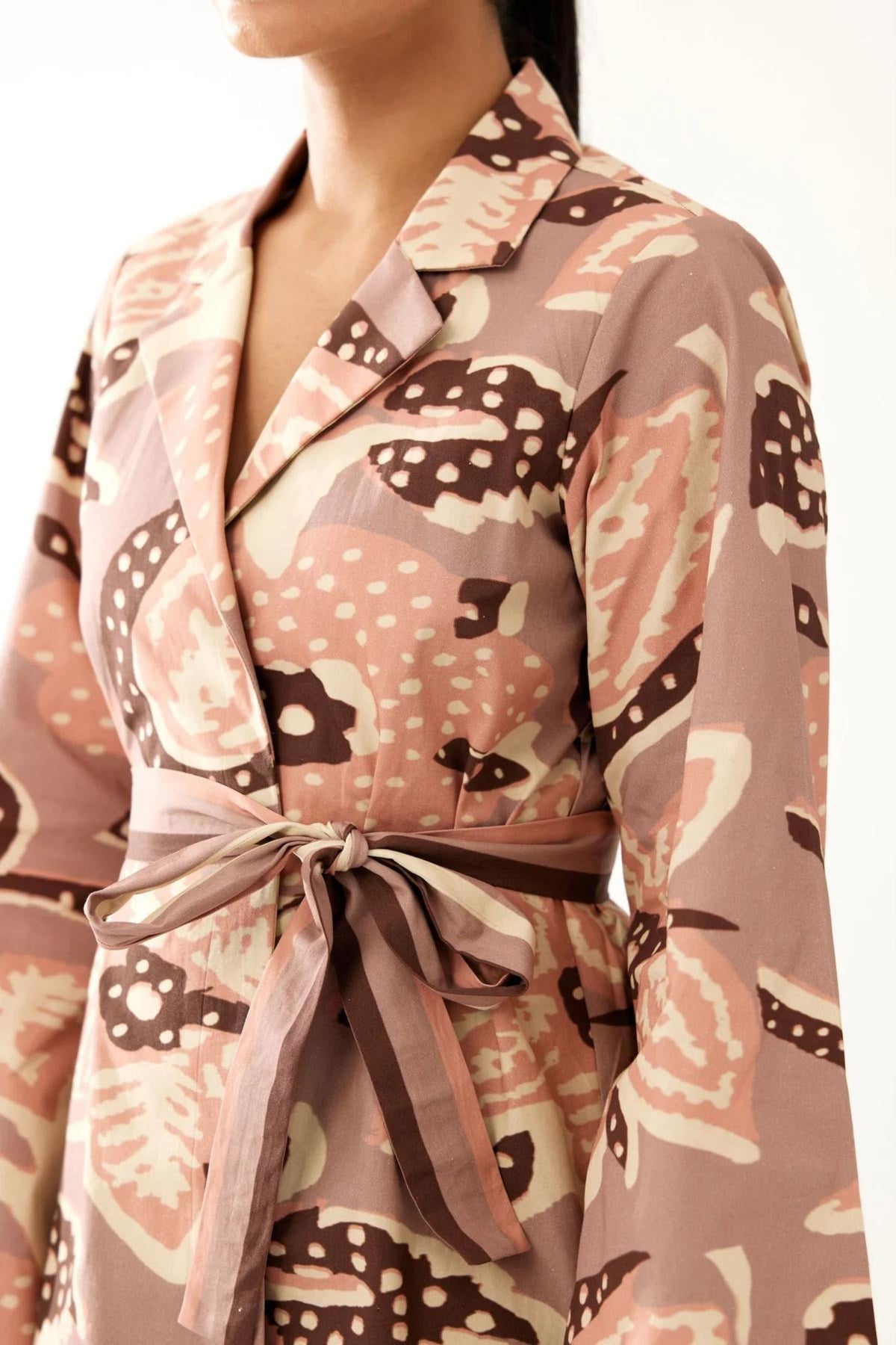 Peach And Cream Floral Jacket