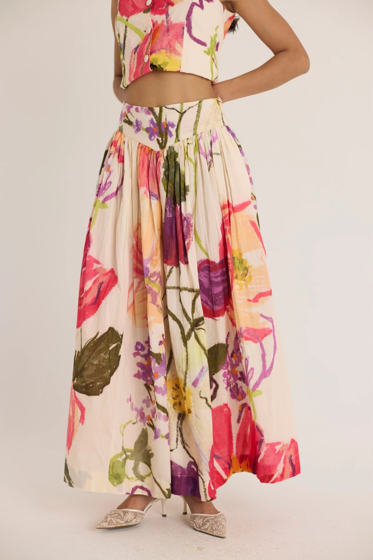 Dolly White Waistcoat &amp; Skirt Set