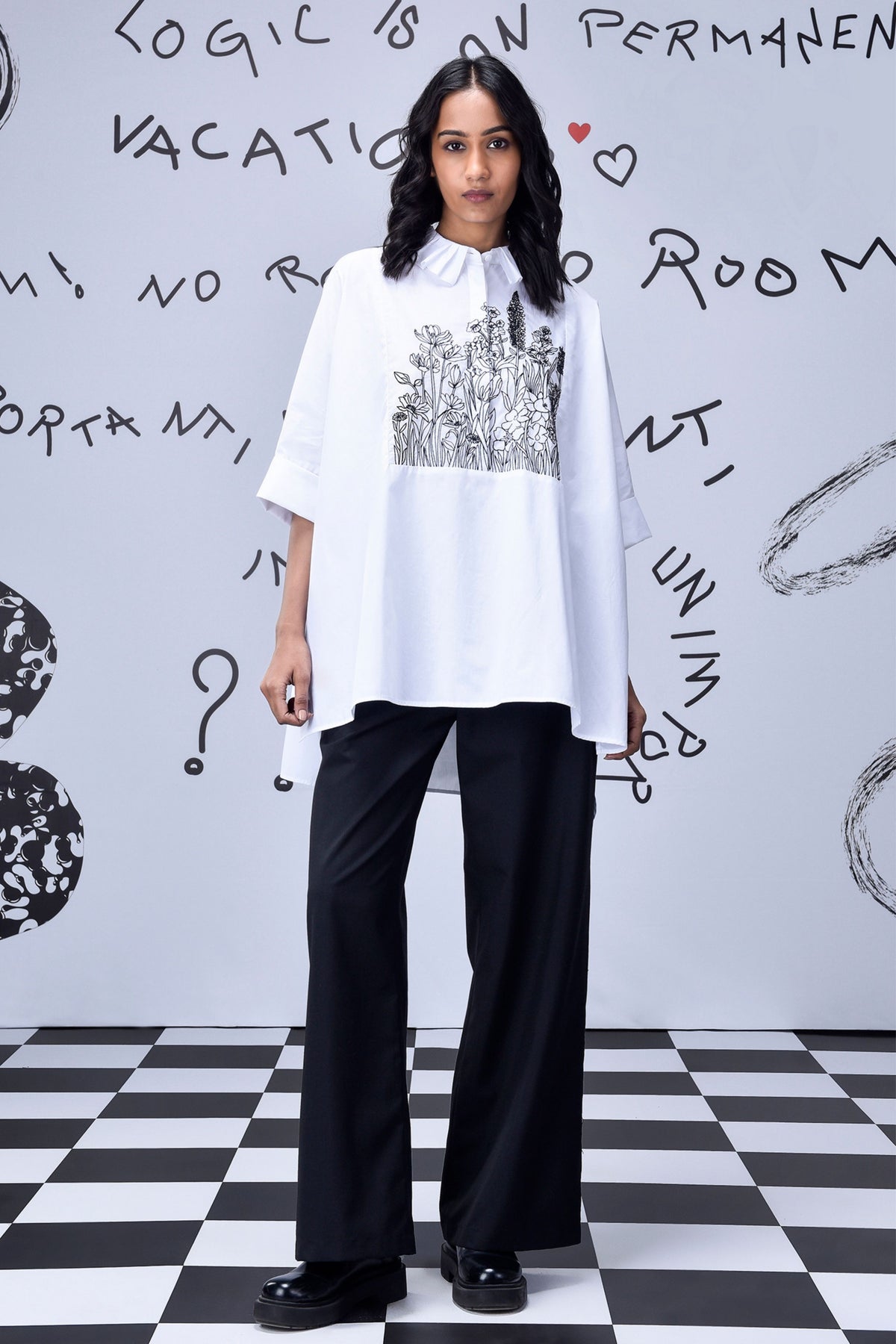 Living Flower Oversized Shirt