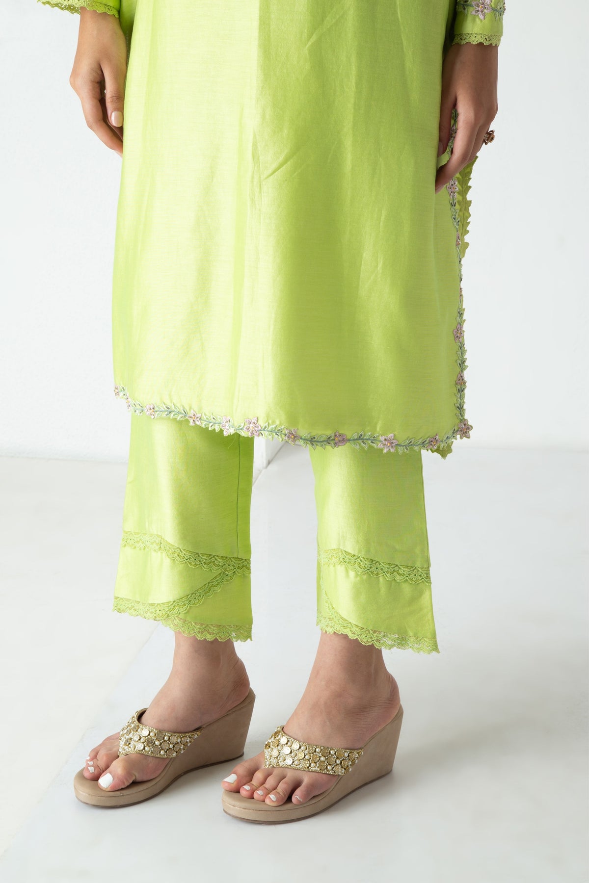 Green Liya Kurta Set