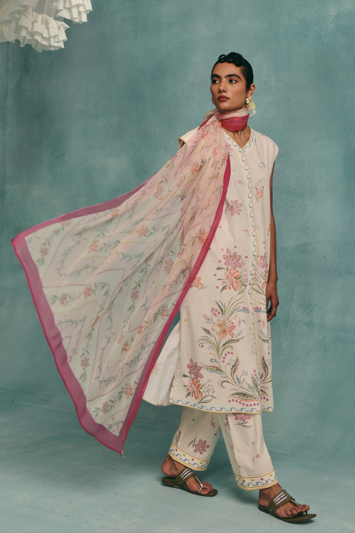 Hibiscus Kurta Set