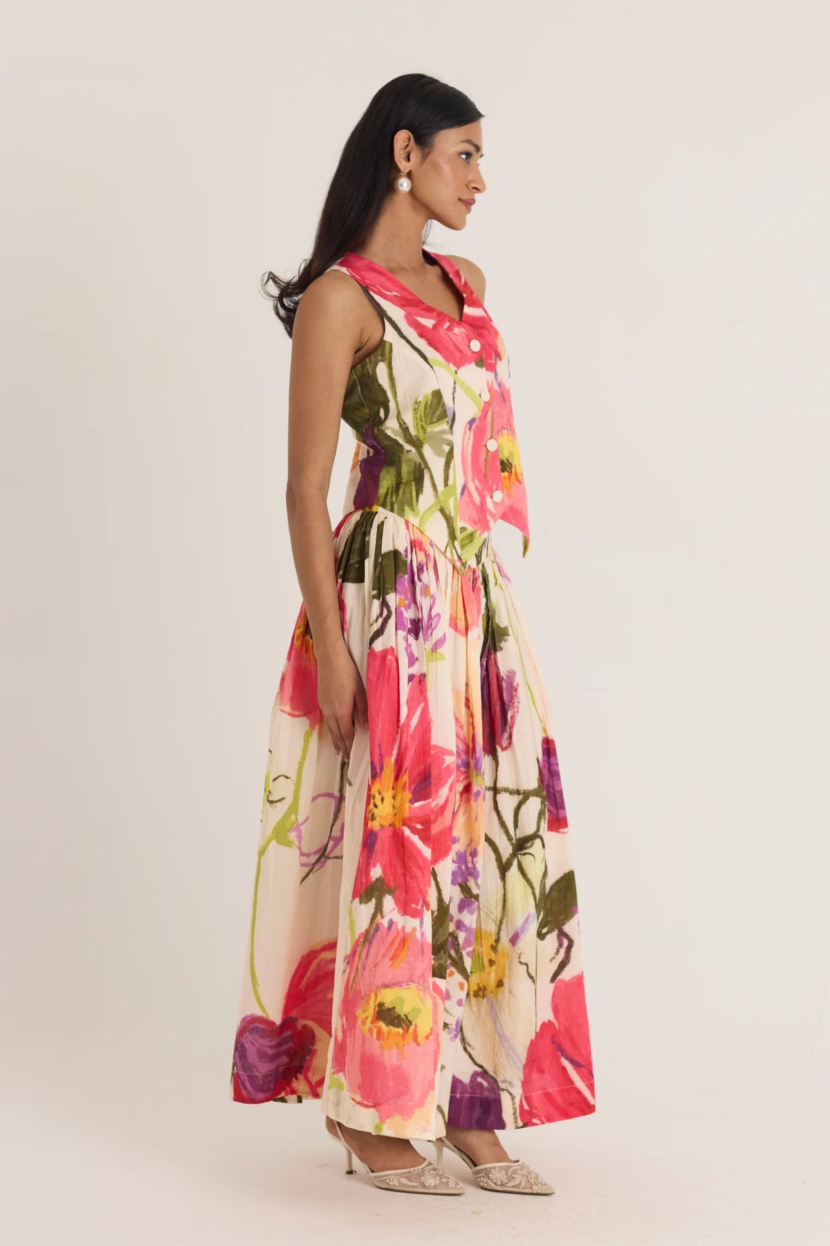 Dolly White Waistcoat &amp; Skirt Set