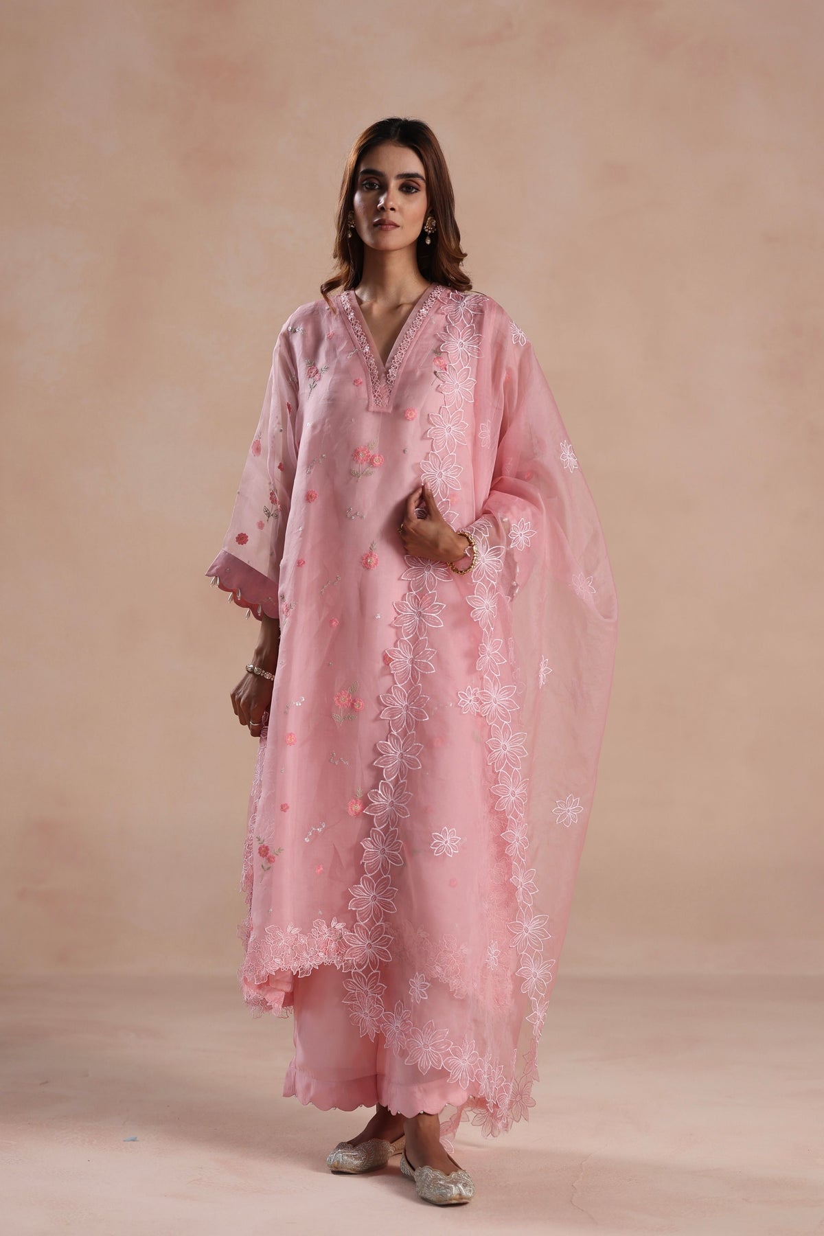 Sareena Pink Kurta Set