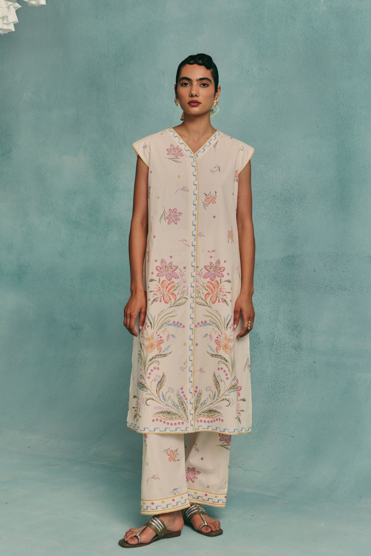 Hibiscus Kurta Set