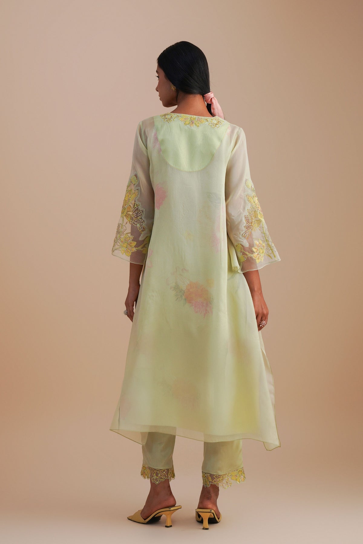Mist Organza Kurta Set