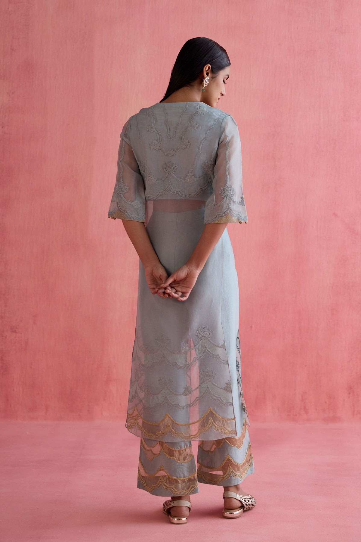 Ada Blue Jacket Set