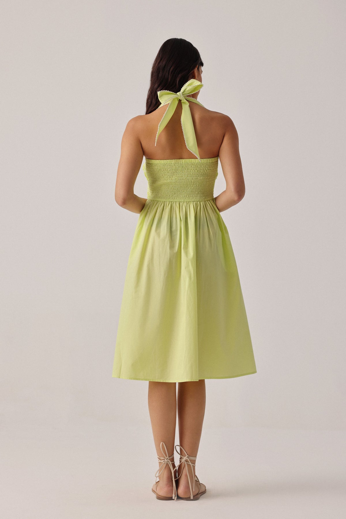 Lime Hazel Midi Dress