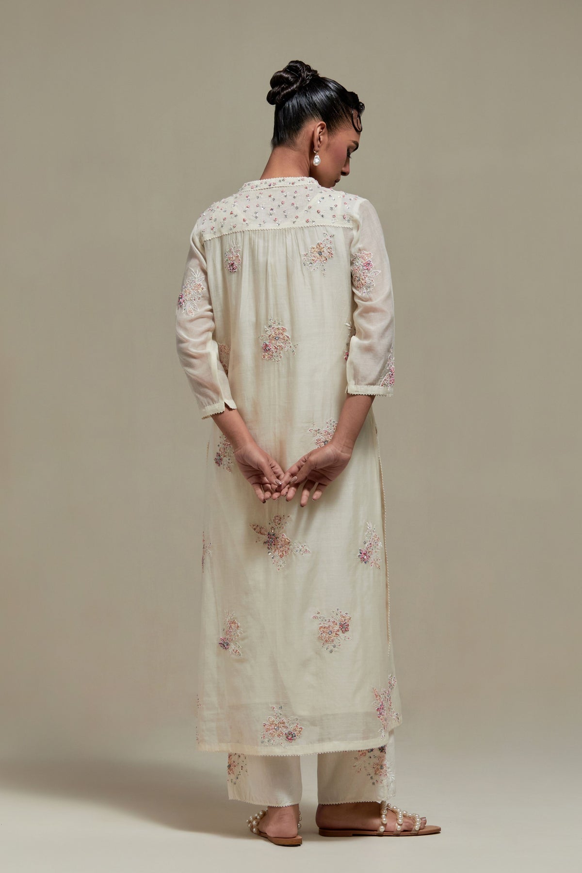 Pink Cotton Kurta Set