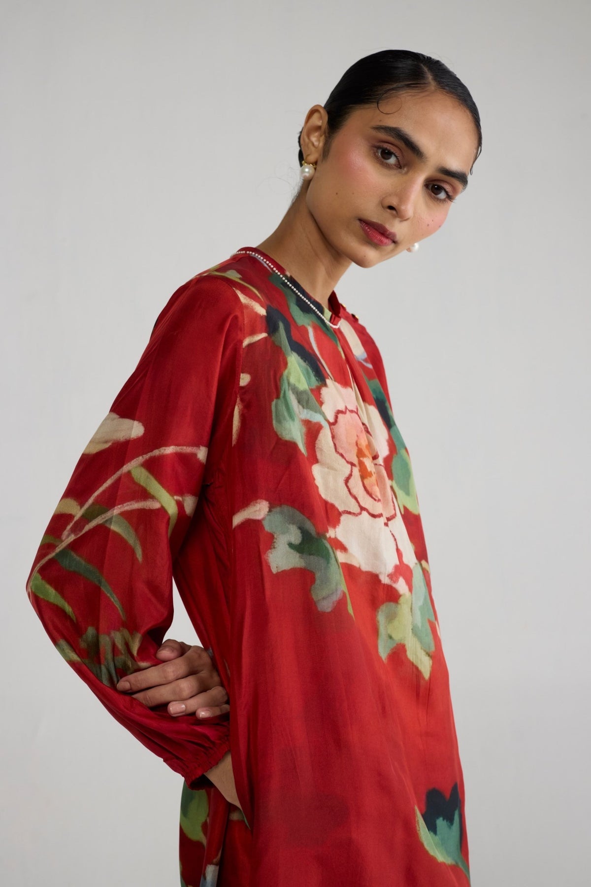 Bara Silk Tunic Set