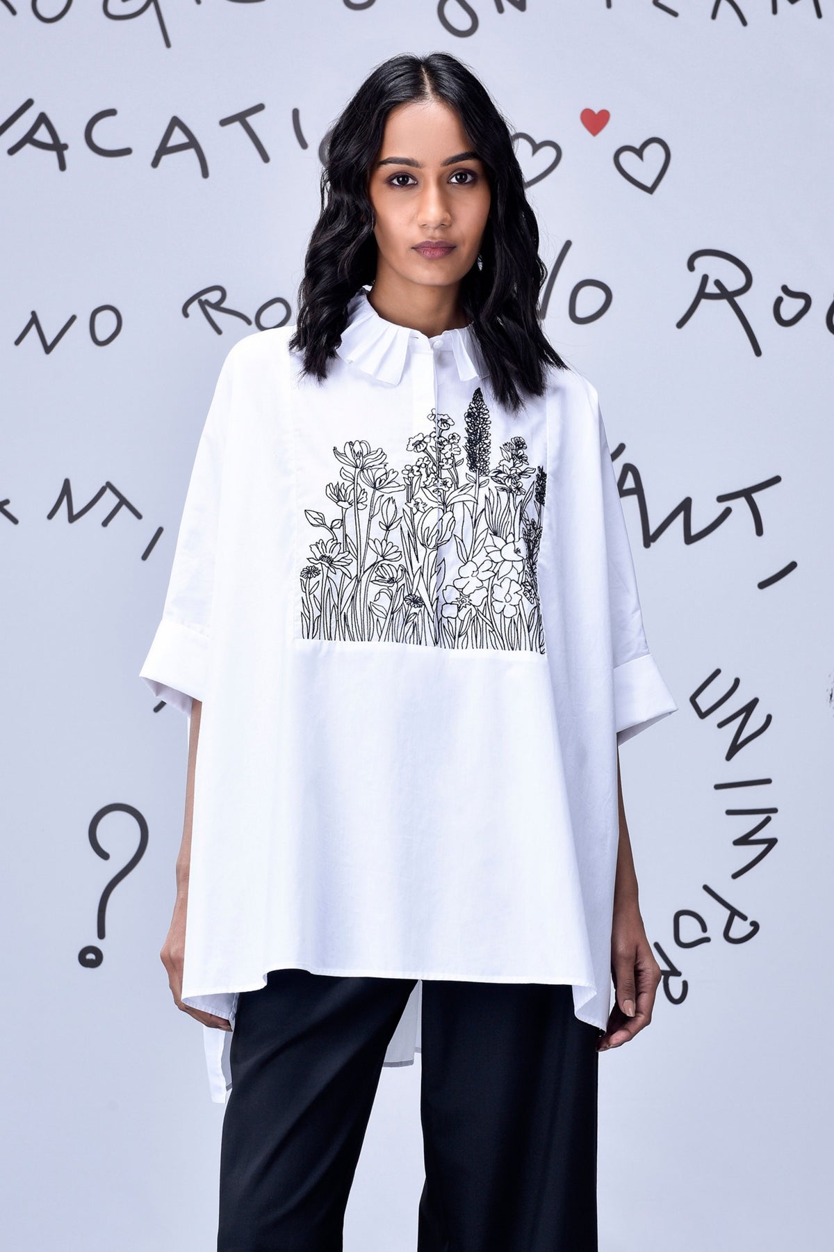 Living Flower Oversized Shirt