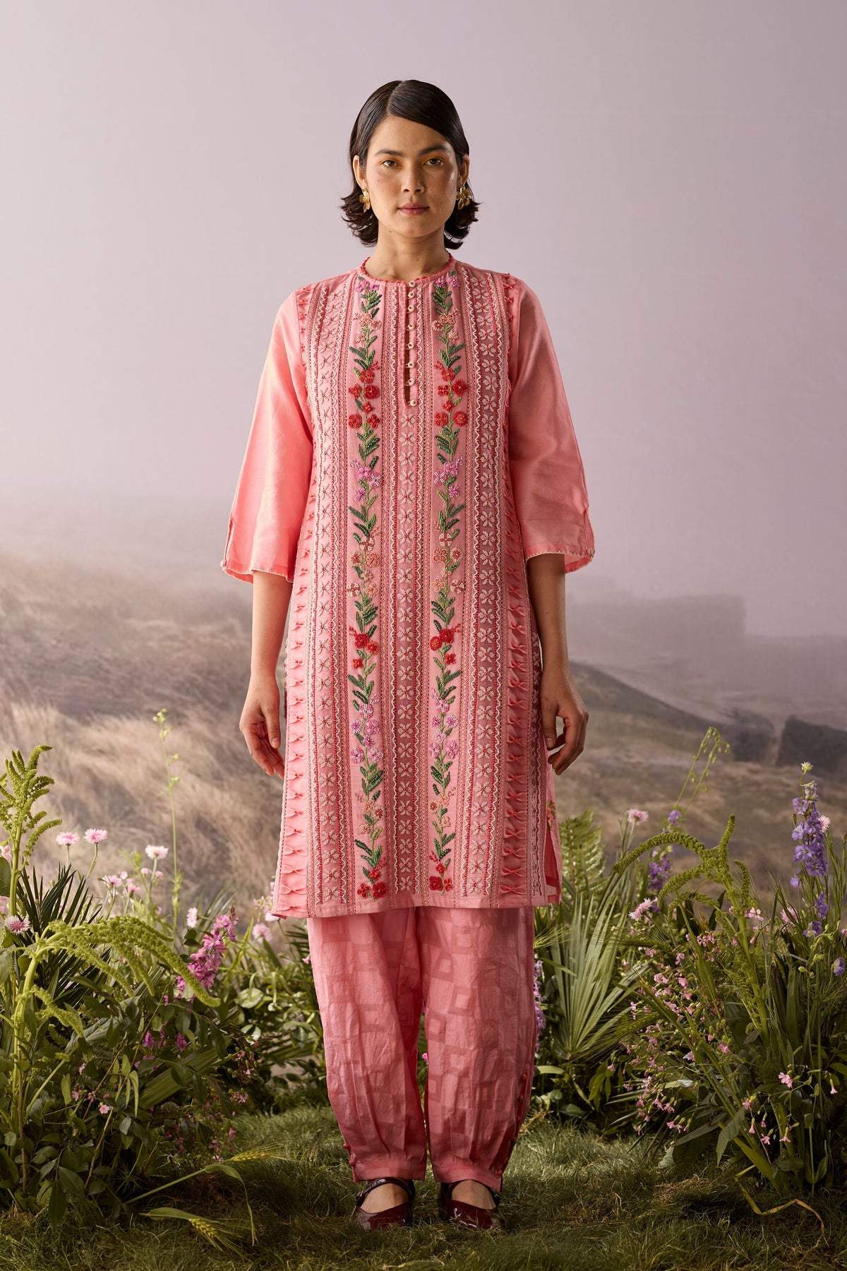 Rose Floral Kurta